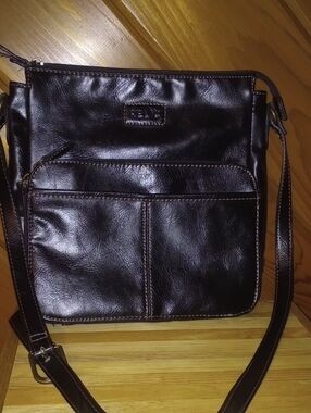 Relic Black Faux Leather Purse - Classic Slim Shoulder Bag
